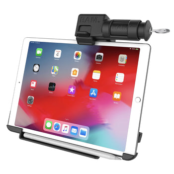 RAM-HOL-AP23KLU:RAM-HOL-AP23KLU_1:RAM EZ-Roll'r™ Keyed Locking Holder for iPad Pro 11" & Air 4