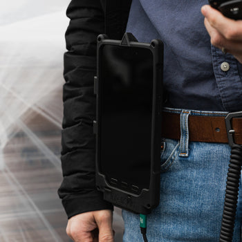 RAM-HOL-BC-U1U:RAM-HOL-BC-U1U_5:RAM Belt Clip Holder with Release Button for GDS Uni-Conn™ Button