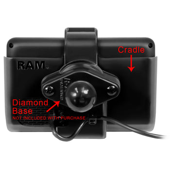 RAM-HOL-GA43U:RAM-HOL-GA43U_3:RAM EZ-Roll'r™ Cradle for Garmin dezl™ 560LMT & 560LT