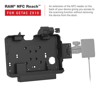 RAM-HOL-GE4KLU:RAM-HOL-GE4KLU_6:RAM Form-Fit Locking Holder for Getac ZX10