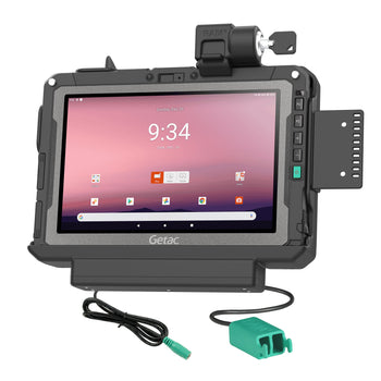 RAM-HOL-GE4PD2KLU:RAM-HOL-GE4PD2KLU_1:RAM Locking Power + Dual USB Data Dock for Getac ZX10