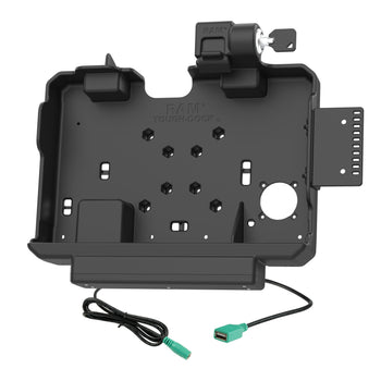 RAM-HOL-GE4PDKLU:RAM-HOL-GE4PDKLU_2:RAM Locking Power + Data Dock for Getac ZX10