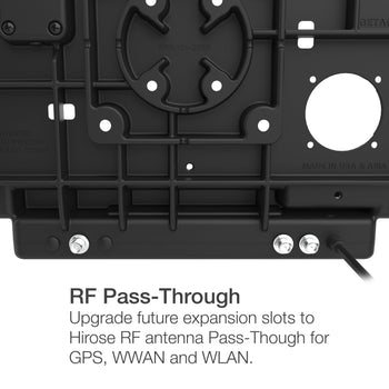 RAM-HOL-GE5PD2KLU:RAM-HOL-GE5PD2KLU_4:RAM Locking Power + Dual USB Data Dock for Getac ZX80