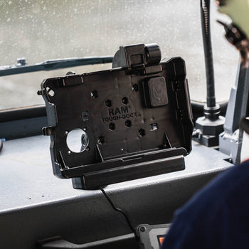 RAM-HOL-GE5PKLU:RAM-HOL-GE5PKLU_6:RAM Form-Fit Locking Powered Dock for Getac ZX80
