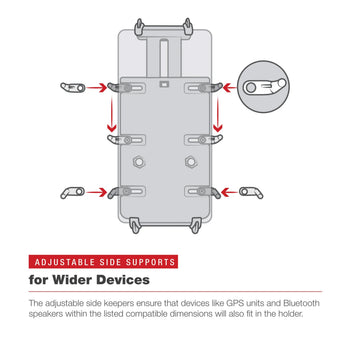 RAM-HOL-PD4-400-1RU:RAM-HOL-PD4-400-1RU_4:RAM Quick-Grip™ XL Phone Mount with Rotating Low-Profile Tough-Claw™