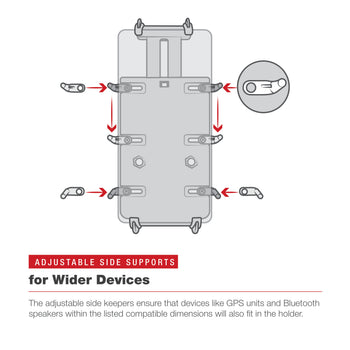 RAM-HOL-PD4-400-1U:RAM-HOL-PD4-400-1U_4:RAM® Quick-Grip™ XL Phone Mount with Low-Profile Tough-Claw™