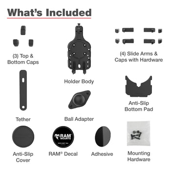 RAM-HOL-PD5BU:RAM-HOL-PD5BU_6:RAM Quick-Grip™ Pro Phone Holder with Ball