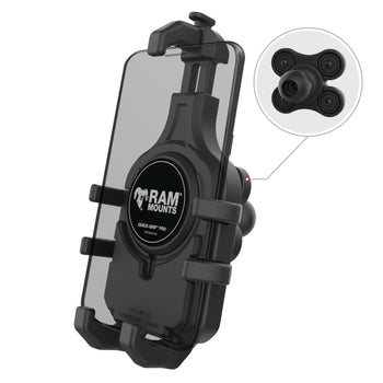 RAM-HOL-PD5BVU:RAM-HOL-PD5BVU_1:RAM Quick-Grip™ Pro Phone Holder with Ball & Vibration Damper