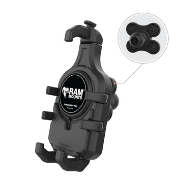 RAM-HOL-PD5BVU:RAM-HOL-PD5BVU_2:RAM Quick-Grip™ Pro Phone Holder with Ball & Vibration Damper