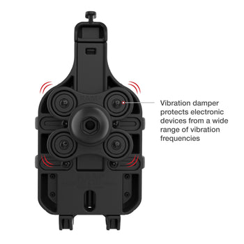 RAM-HOL-PD5BVU:RAM-HOL-PD5BVU_3:RAM Quick-Grip™ Pro Phone Holder with Ball & Vibration Damper