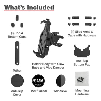 RAM-HOL-PD5V-400-1U:RAM-HOL-PD5V-400-1U_6:RAM Quick-Grip™ Pro Vibration Damping Phone Mount with Tough-Claw™