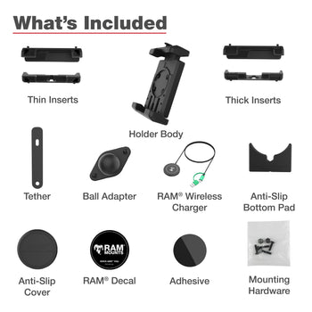 RAM-HOL-PD7B-W2MU:RAM-HOL-PD7B-W2MU_7:RAM Quick-Grip™ Pro XL with Ball & Qi2 15W Wireless Charger