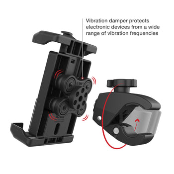 RAM-HOL-PD7V-400-1U:RAM-HOL-PD7V-400-1U_3:RAM Quick-Grip™ Pro XL Vibration Damping Phone Mount with Tough-Claw™