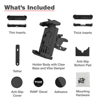 RAM-HOL-PD7V-400-1U:RAM-HOL-PD7V-400-1U_7:RAM Quick-Grip™ Pro XL Vibration Damping Phone Mount with Tough-Claw™
