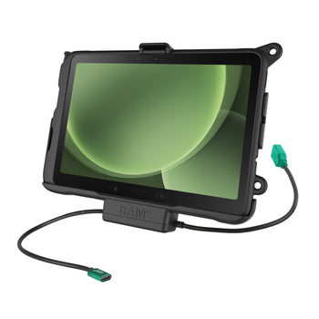 RAM-HOL-SAM52CP-1AU:RAM-HOL-SAM52CP-1AU_1:RAM EZ-Roll'r™ Power & Data Dock for Tab Active5 Pro & 4 Pro