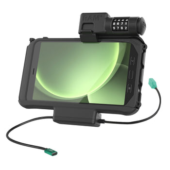 RAM-HOL-SAM58CPCL-1AU:RAM-HOL-SAM58CPCL-1AU_1:RAM Combo Locking Power + Data Dock for Samsung Tab Active5 & 3