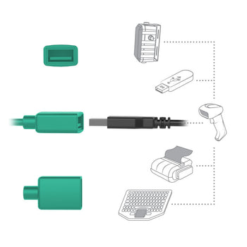 RAM-HOL-SAM58CPCL-1AU:RAM-HOL-SAM58CPCL-1AU_6:RAM Combo Locking Power + Data Dock for Samsung Tab Active5 & 3