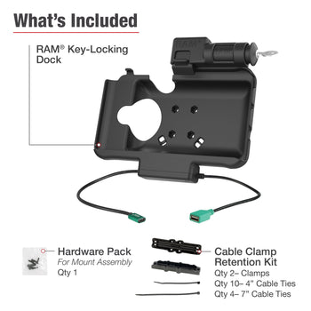 RAM-HOL-SAM58CPKL-1AU:RAM-HOL-SAM58CPKL-1AU_5:RAM® Key Locking Power + Data Dock for Samsung Tab Active5 & 3