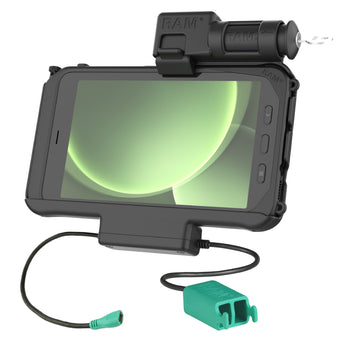 RAM-HOL-SAM58PD2KLU:RAM-HOL-SAM58PD2KLU_1:RAM Key Locking Power + Dual USB Dock for Samsung Tab Active5 & 3