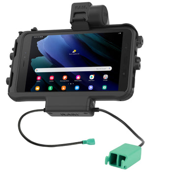 RAM-HOL-SAM58PD2TU:RAM-HOL-SAM58PD2TU_1:RAM Low-Profile Power + Dual USB Dock for Tab Active5 & 3