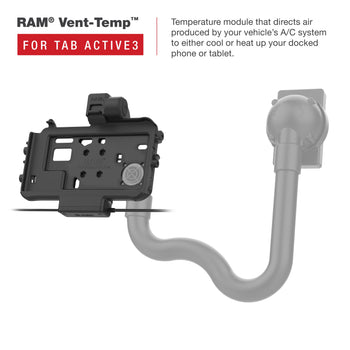 RAM-HOL-SAM58PD2TU:RAM-HOL-SAM58PD2TU_5:RAM Low-Profile Power + Dual USB Dock for Tab Active5 & 3