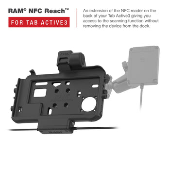 RAM-HOL-SAM58PD2TU:RAM-HOL-SAM58PD2TU_6:RAM Low-Profile Power + Dual USB Dock for Tab Active5 & 3