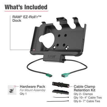 RAM-HOL-SAM60CP-1AU:RAM-HOL-SAM60CP-1AU_6:RAM® EZ-Roll'r™ Power + Data Dock Samsung Tab Active5 & 3