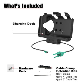 RAM-HOL-SAM60CP-CAU:RAM-HOL-SAM60CP-CAU_5:RAM USB-C Powered Dock + USB-C & USB-A Data for Samsung Tab Active5 & 3