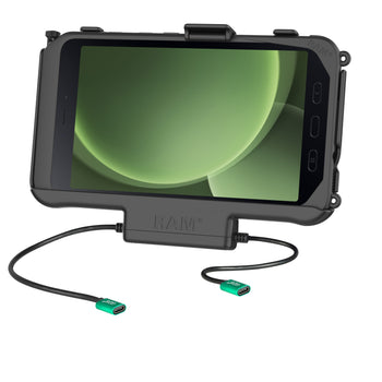 RAM-HOL-SAM60CP-CU:RAM-HOL-SAM60CP-CU_1:RAM USB-C Powered Dock + USB-C Data for Samsung Tab Active5 & 3