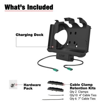 RAM-HOL-SAM60CP-CU:RAM-HOL-SAM60CP-CU_5:RAM® USB-C Powered Dock + USB-C Data for Samsung Tab Active5 & 3