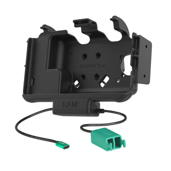 RAM-HOL-SAM60CPN-2AU:RAM-HOL-SAM60CPN-2AU_2:RAM® EZ Roll'r™ Modular Dual USB Dock for Samsung Tab Active5 & 3