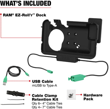RAM-HOL-SAM60PD2-OT1U:RAM-HOL-SAM60PD2-OT1U_4:RAM Power + Dual USB Dock for Tab Active3 with OtterBox uniVERSE