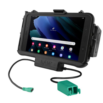 RAM-HOL-SAM60PD2NU:RAM-HOL-SAM60PD2NU_1:RAM EZ Roll'r™ Modular Dual USB Dock for Samsung Tab Active5 & 3