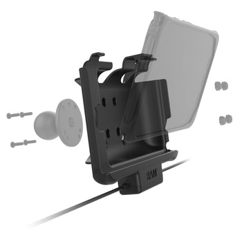 RAM-HOL-SAM60PD2U:RAM-HOL-SAM60PD2U_4:RAM EZ Roll'r™ Dual USB Dock for Samsung Tab Active5 & 3