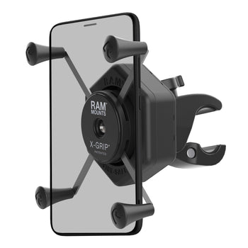RAM-HOL-UN10-462-400:RAM-HOL-UN10-462-400_1:RAM X-Grip Large Phone Mount with Vibe-Safe™ & Small Tough-Claw™