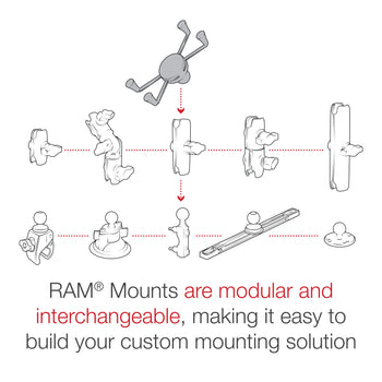 RAM-HOL-UN10BU:RAM-HOL-UN10BU_7:RAM X-Grip Large Phone Holder with Ball - B Size