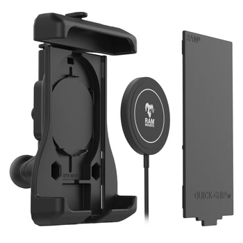 RAM-HOL-UN15WBU:RAM-HOL-UN15WBU_1:RAM Quick-Grip™ Holder with Ball for iPhone 12 Series + MagSafe