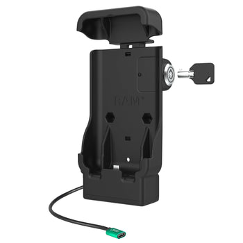 RAM-HOL-V15-SAM84CPLU:RAM-HOL-V15-SAM84CPLU_2:RAM Locking Vehicle Dock for XCover7 Pro & 6 Pro with Case / RAM Skin™
