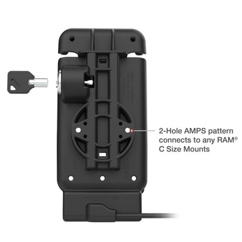 RAM-HOL-V15-SAM84CPLU:RAM-HOL-V15-SAM84CPLU_4:RAM® Locking Vehicle Dock for XCover7 Pro & 6 Pro with Case / RAM® Skin™