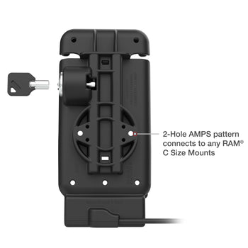RAM-HOL-V15-SAM84CPLU:RAM-HOL-V15-SAM84CPLU_4:RAM Locking Vehicle Dock for XCover7 Pro & 6 Pro with Case / RAM Skin™