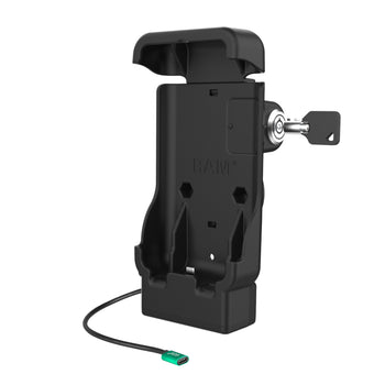 RAM-HOL-V15-ZE38PLU:RAM-HOL-V15-ZE38PLU_2:RAM Powered Locking Vehicle Dock for Zebra EM45
