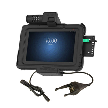 RAM-HOL-ZE10PDCL-DB9U:RAM-HOL-ZE10PDCL-DB9U_1:GDS® Combo Locking Power + Data & DB9 Dock for Zebra ET5x 8.3" & 8.4"