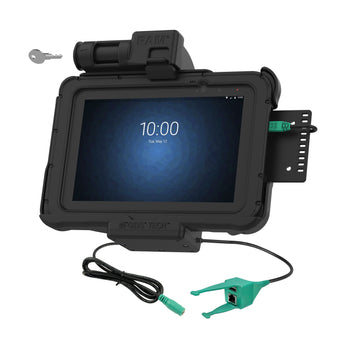 RAM-HOL-ZE10PDKL-RJ45AU:RAM-HOL-ZE10PDKL-RJ45AU_1:GDS Key Locking Power + USB-A & RJ45 Dock for Zebra ET5x 8.3" & 8.4"