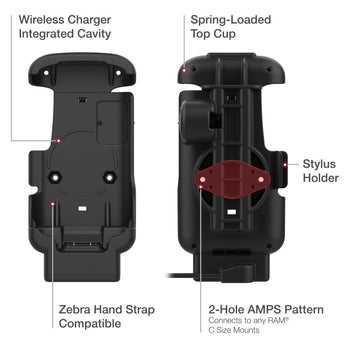 RAM-HOL-ZE17-1U:RAM-HOL-ZE17-1U_5:RAM® Form-Fit Powered Dock for Zebra TC73 & TC78