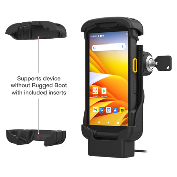 RAM-HOL-ZE17L-1U:RAM-HOL-ZE17L-1U_4:RAM® Key-Locking Form-Fit Powered Dock for Zebra TC73 & TC78