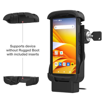 RAM-HOL-ZE17L-2U:RAM-HOL-ZE17L-2U_4:RAM Key-Locking Form-Fit Powered Dock for Zebra TC53 & TC58