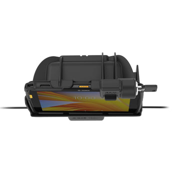 RAM-HOL-ZE20PD2KLU:RAM-HOL-ZE20PD2KLU_7:Locking RAM Tough-Dock™ Power + Dual USB for Zebra ET401 & ET4x 8"