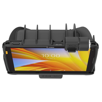 RAM-HOL-ZE21KL-NPU:RAM-HOL-ZE21KL-NPU_5:Locking RAM Holder for Zebra ET401 & ET4x 10"