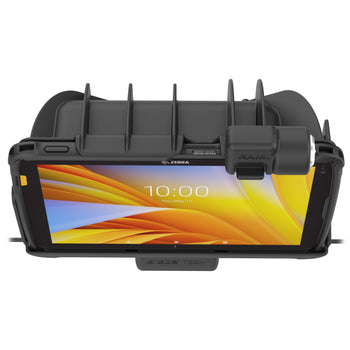 RAM-HOL-ZE21PD2KLU:RAM-HOL-ZE21PD2KLU_6:Locking RAM Tough-Dock™ Power + Dual USB for Zebra ET401 & ET4x 10"