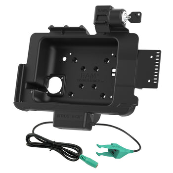RAM-HOL-ZE21PKL-CAU:RAM-HOL-ZE21PKL-CAU_2:Locking RAM Tough-Dock™ + USB-C & USB-A for Zebra ET401 & ET4x 10"
